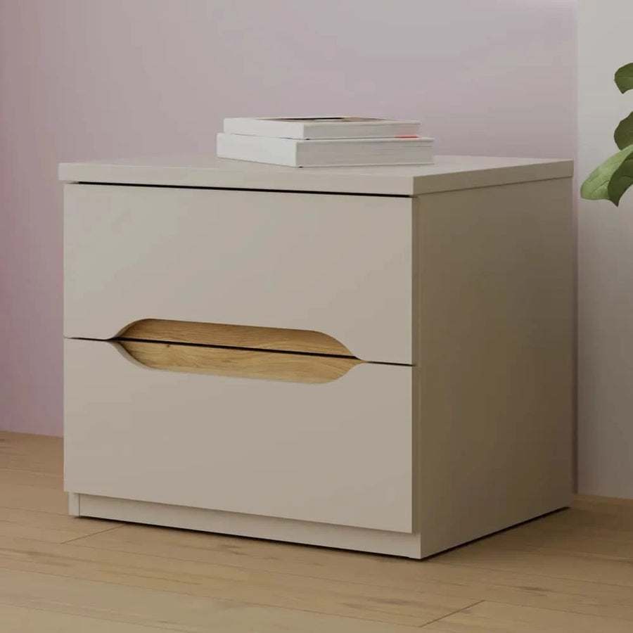 Edwal Bedside Table 50cm in Beige