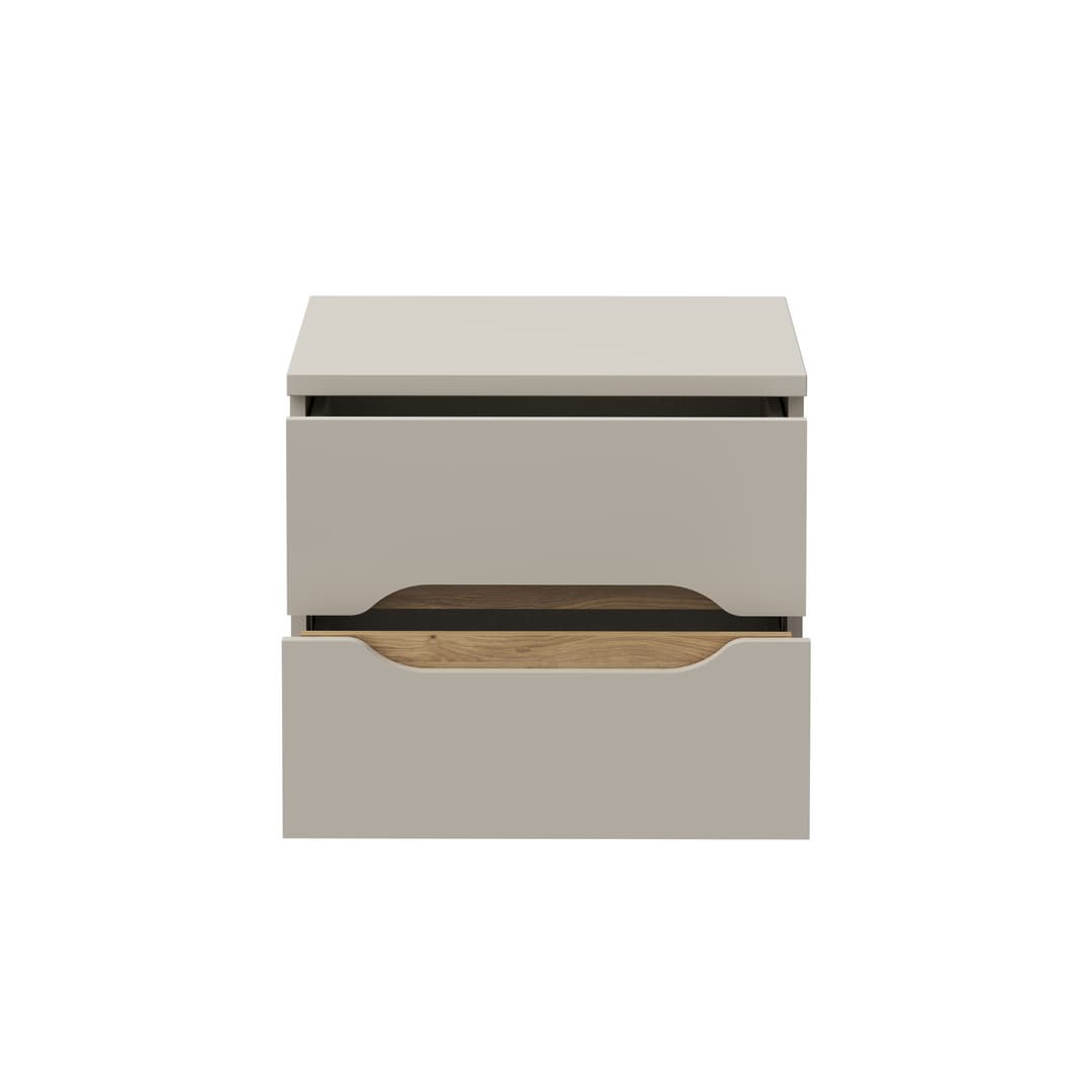 Edwal Bedside Table 50cm in Beige, image 5