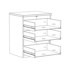 Edwal Bedside Table 50cm in Beige, image 7