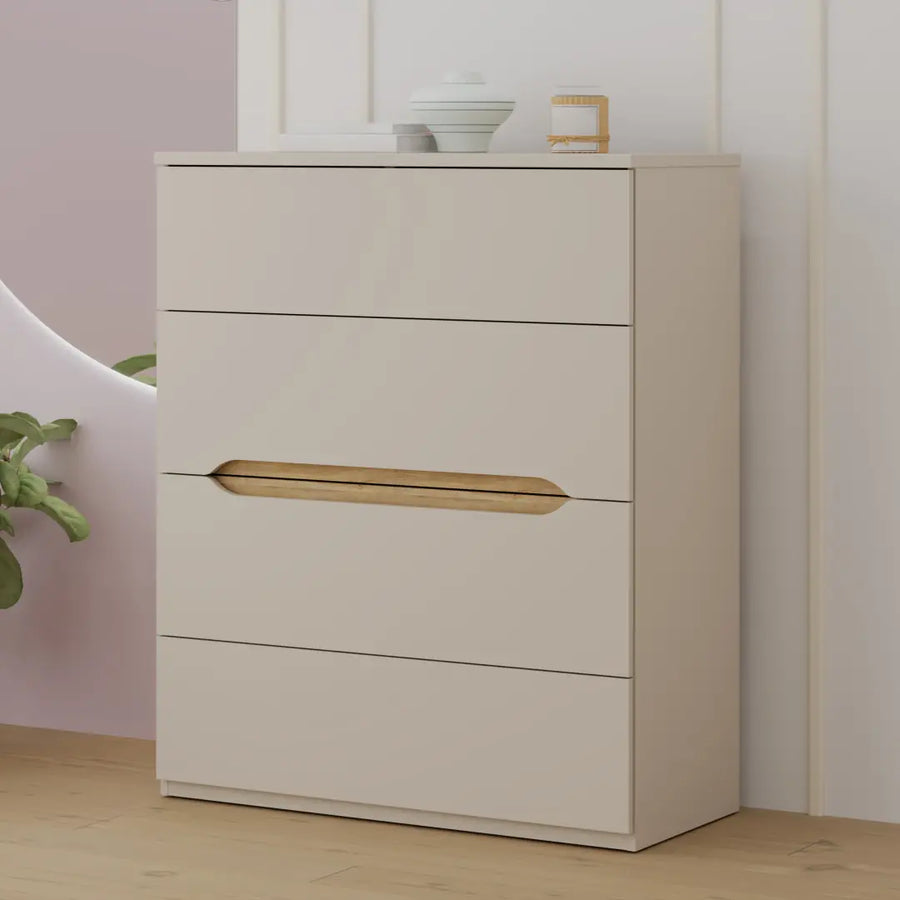 Edwal Chest Of Drawers 95cm in Beige