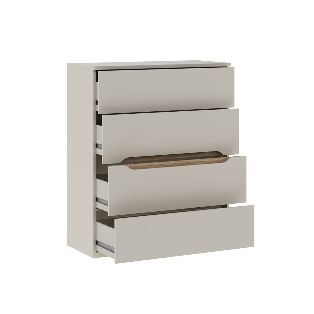Edwal Chest Of Drawers 95cm in Beige, image 3