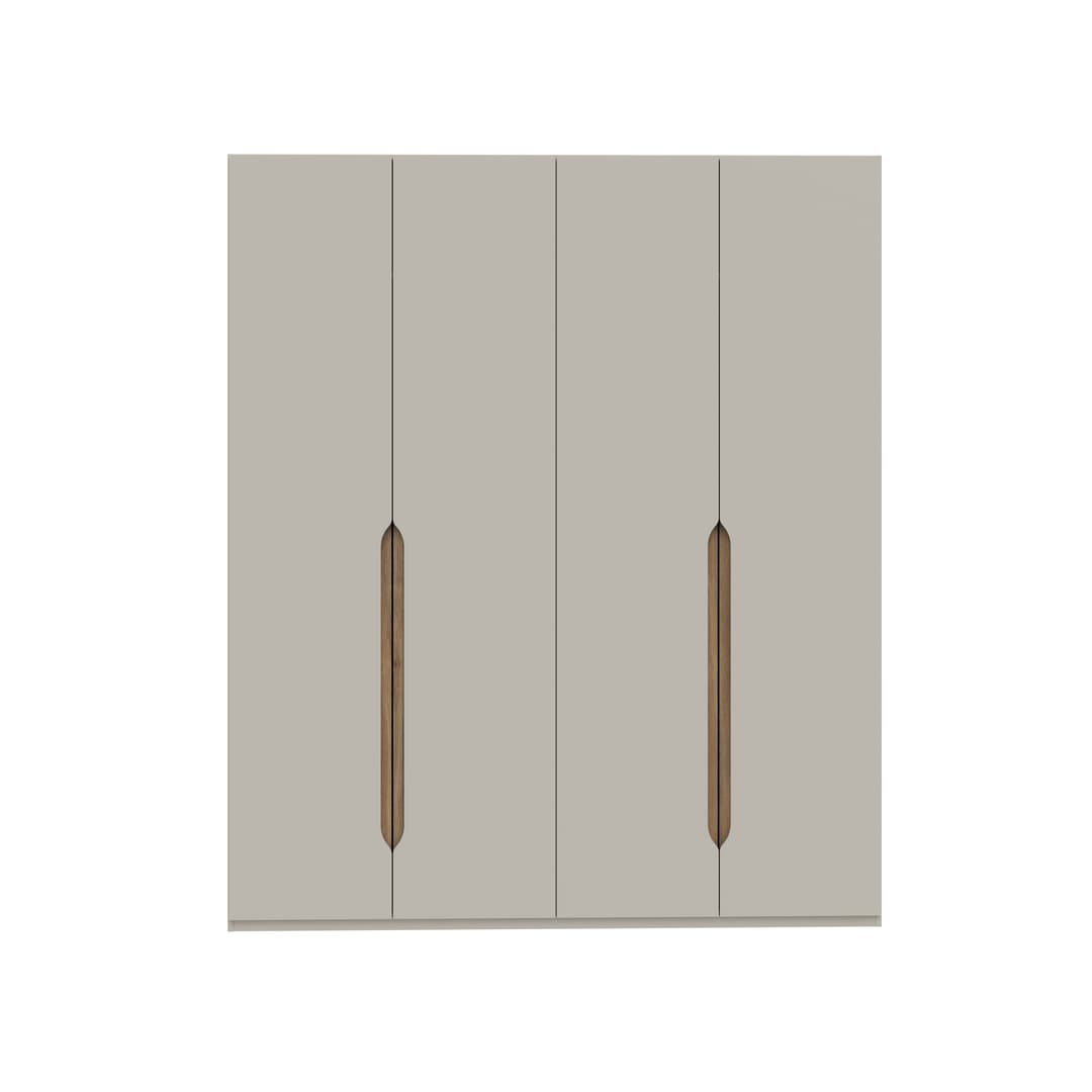 Edwal Hinged Door Wardrobe 178cm in Beige, image 7