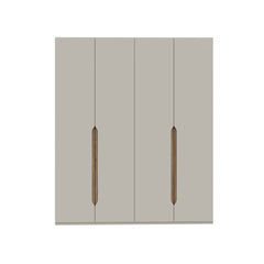 Edwal Hinged Door Wardrobe 178cm in Beige, image 7