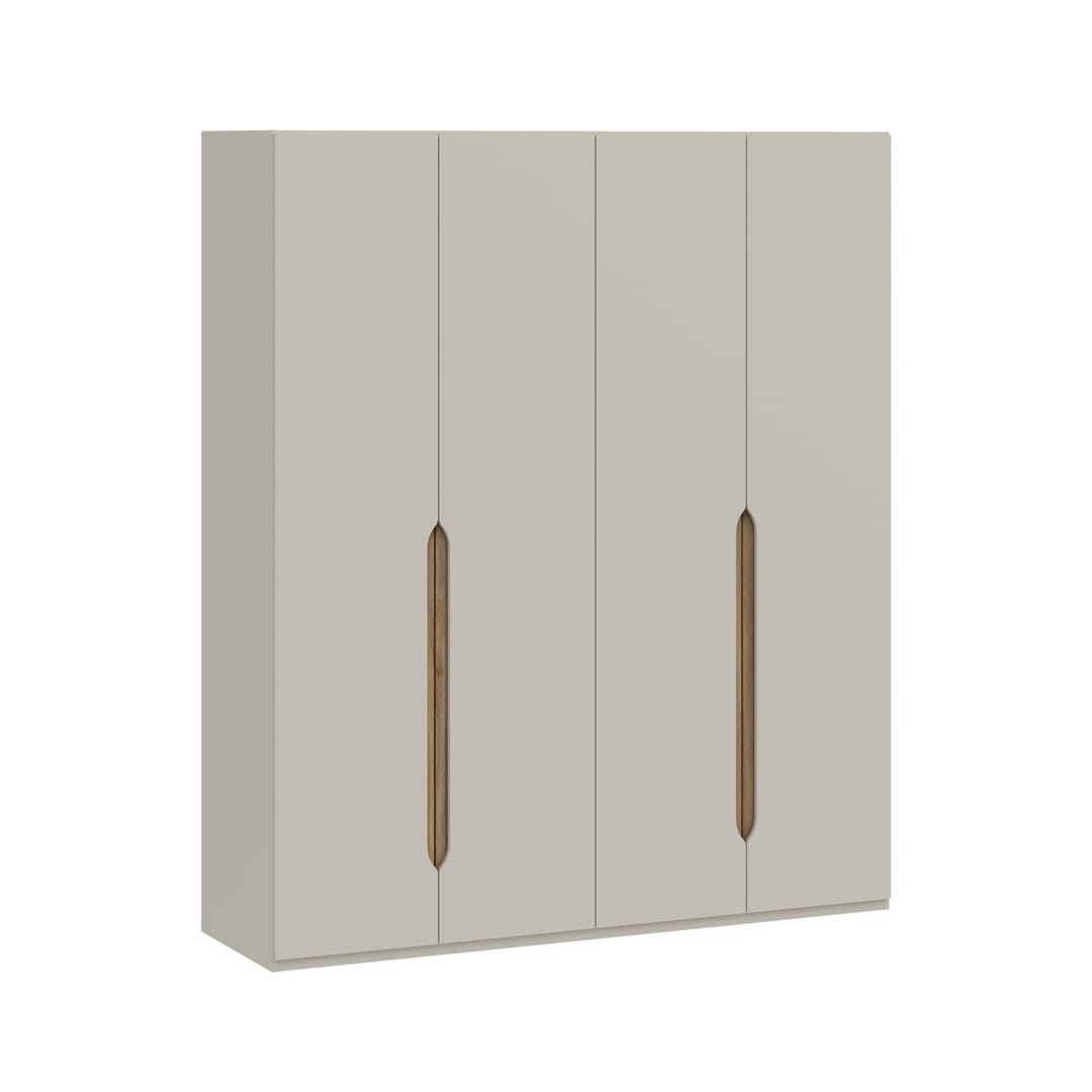 Edwal Hinged Door Wardrobe 178cm in Beige, image 4