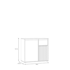 Eliston Sideboard Cabinet 89cm in Oak Mauvella, image 6