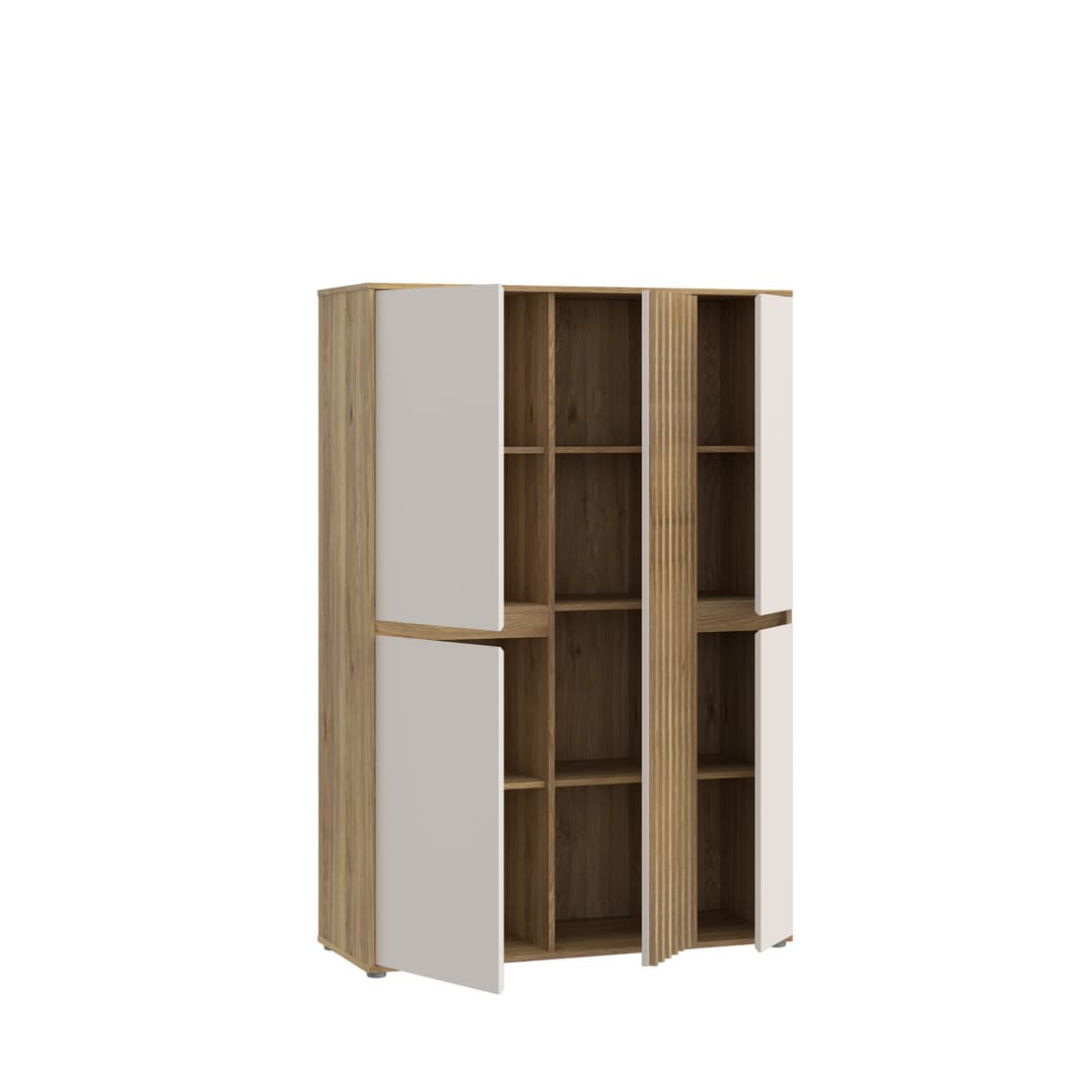 Eliston Highboard Cabinet 109cm in Oak Mauvella, image 5