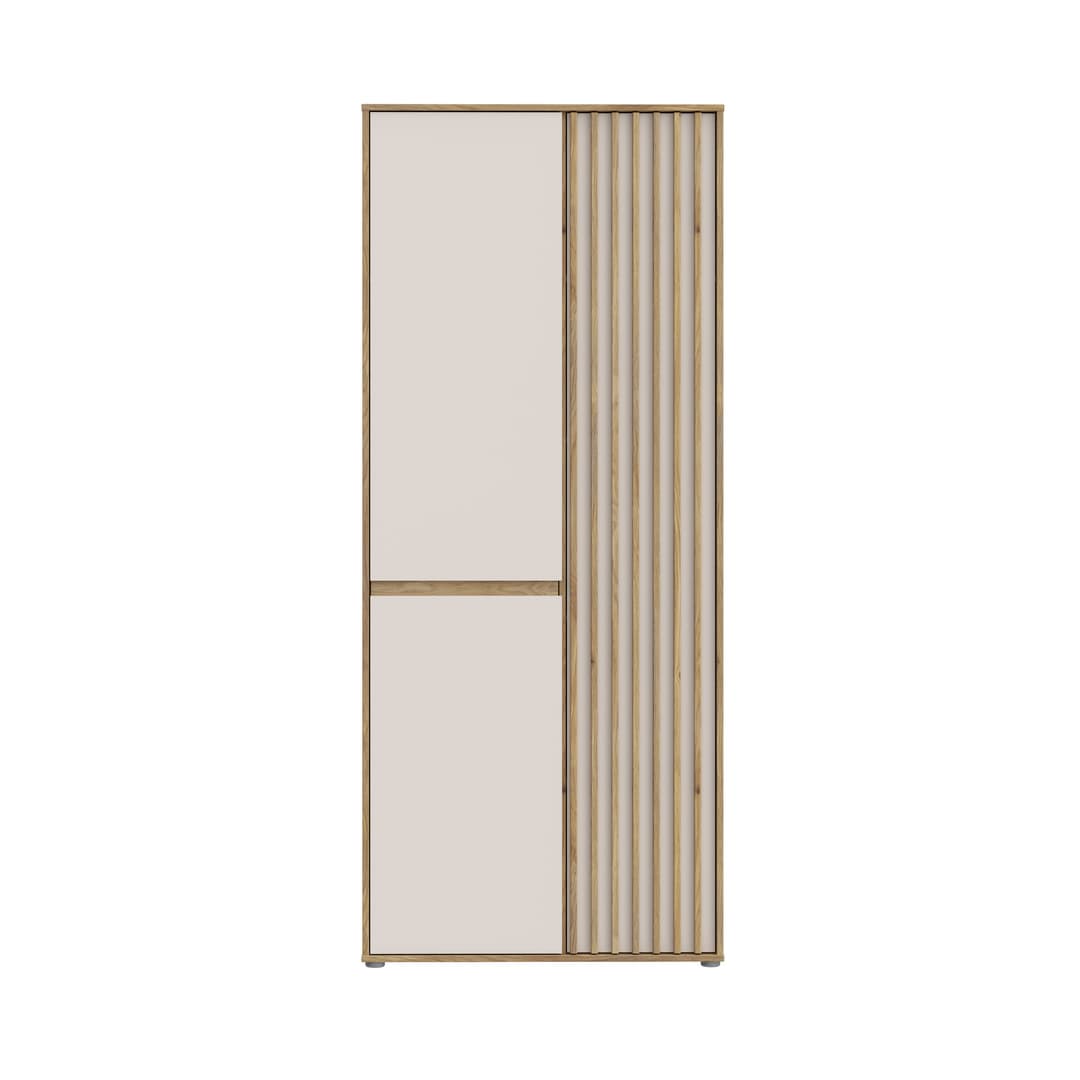 Eliston Hinged Door Wardrobe 84cm in Oak Mauvella, image 4