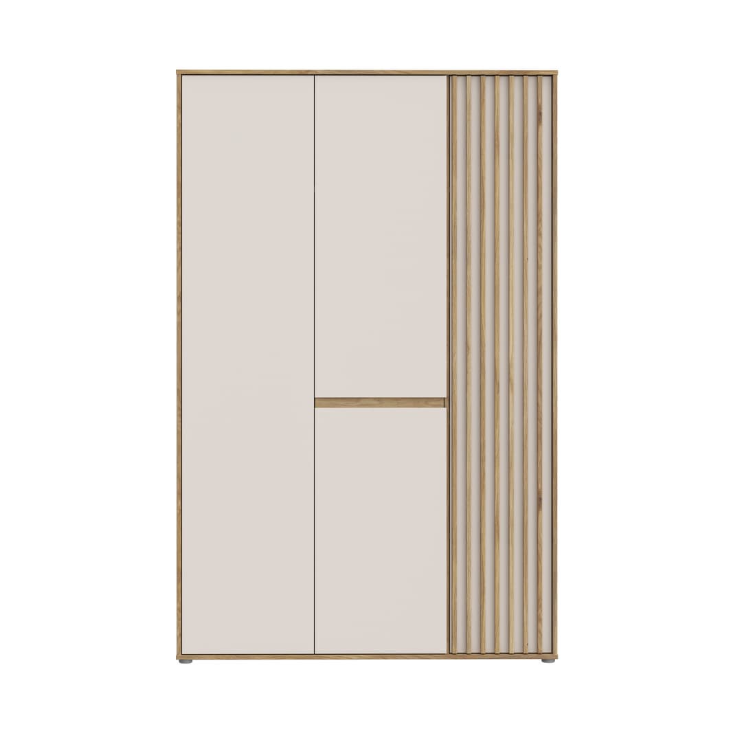 Eliston Hinged Door Wardrobe 129cm in Oak Mauvella, image 4