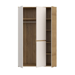 Eliston Hinged Door Wardrobe 129cm in Oak Mauvella, image 5