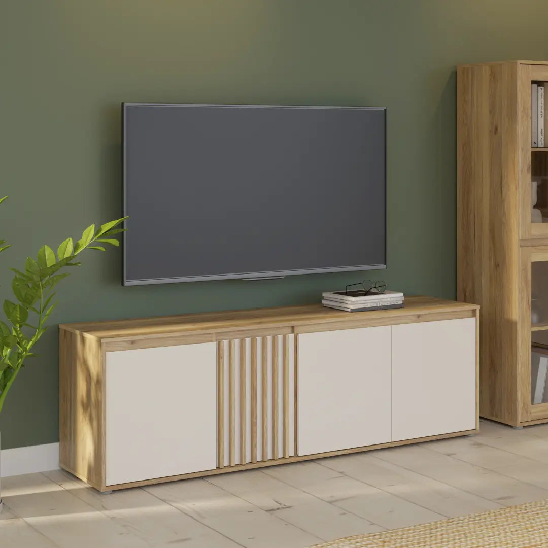 Eliston TV Cabinet 174cm in Oak Mauvella, image 2