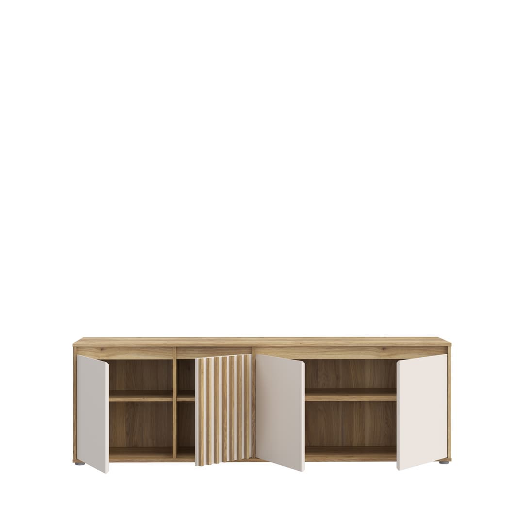 Eliston TV Cabinet 174cm in Oak Mauvella, image 5