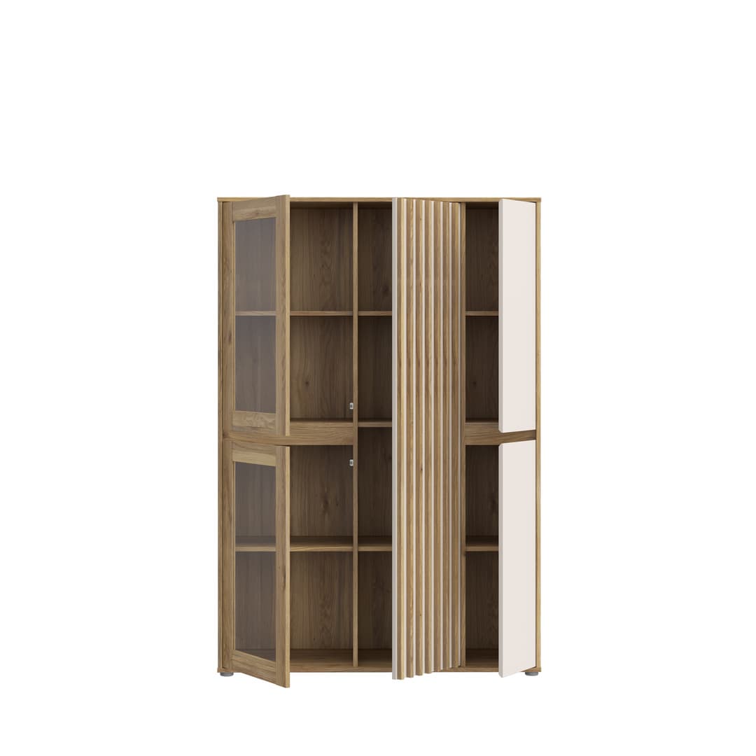 Eliston Display Cabinet 109cm in Oak Mauvella, image 6