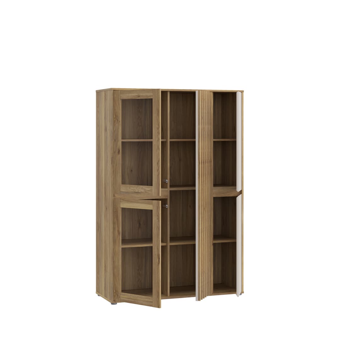 Eliston Display Cabinet 109cm in Oak Mauvella, image 3