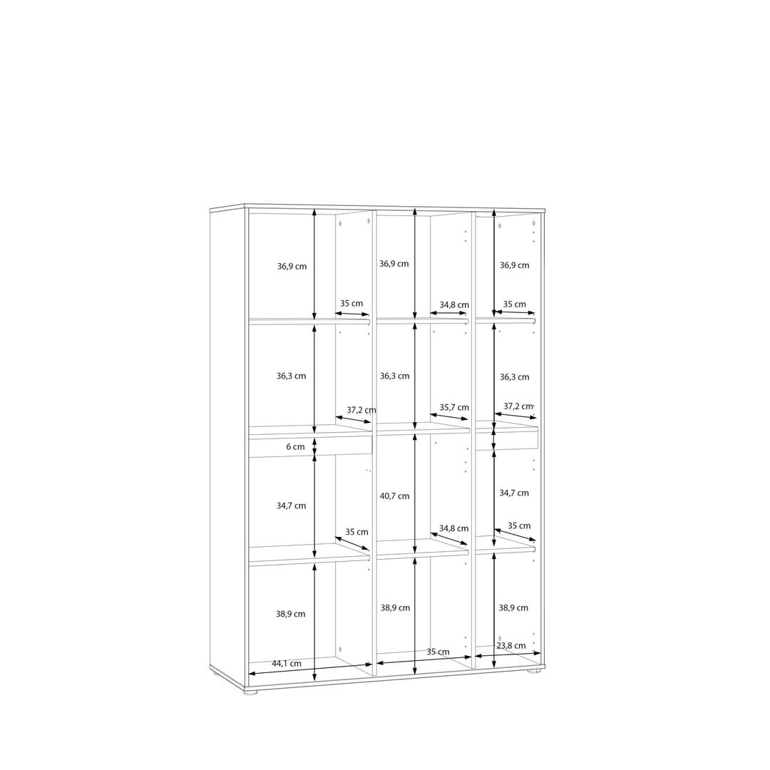 Eliston Display Cabinet 109cm in Oak Mauvella, image 9