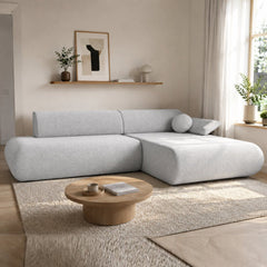Corner Sofa Bed Puente in Light Grey, image 17
