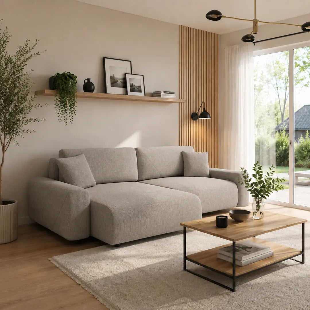 Corner Sofa Bed Rima in Grey, image 2