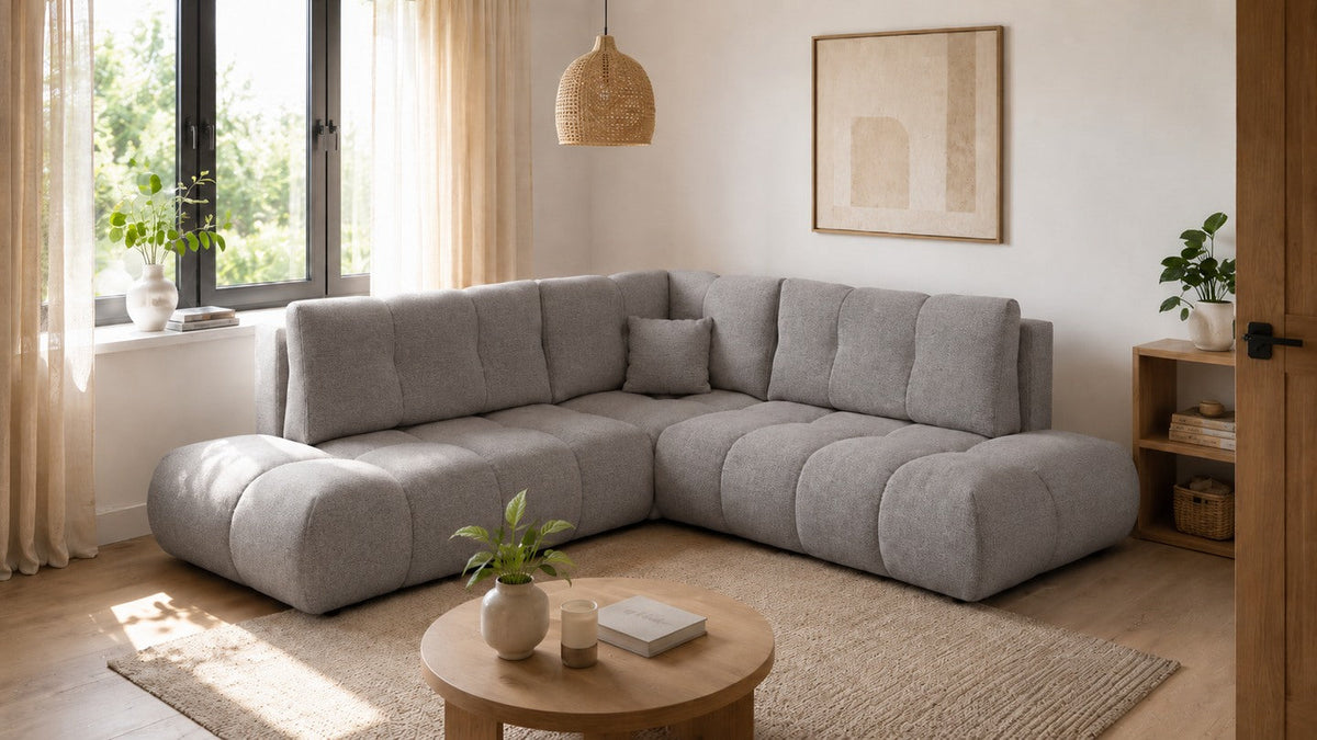 Corner Sofa Bed Soho II in Grey, image 2