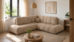 Corner Sofa Bed Soho II in Beige, image 3