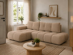 Corner Sofa Bed Soho in Beige, image 4