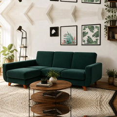 Corner Sofa Bed Aramis in Green, image 3