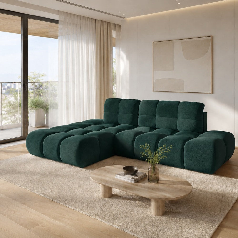 Corner Sofa Bed Noel in Green, image 5