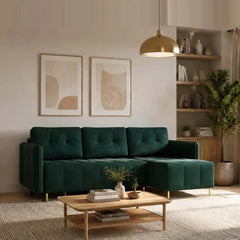 Corner Sofa Bed Dello in Green, image 17