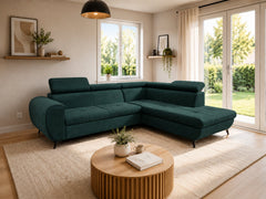 Corner Sofa Bed Mona Pik in Green, image 7
