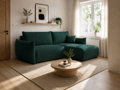 Corner Sofa Bed Allora in Green, image 20