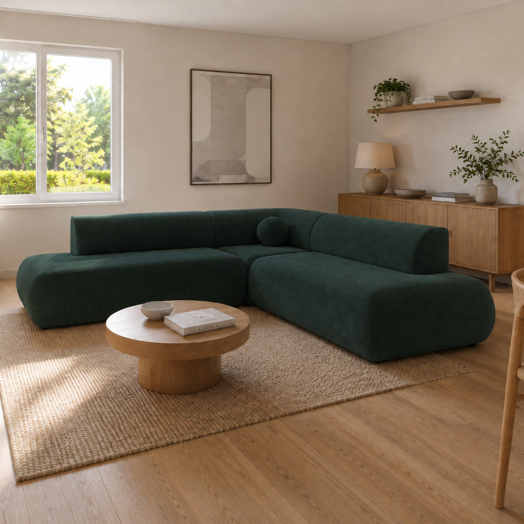 Corner Sofa Bed Puente II in Green, image 3