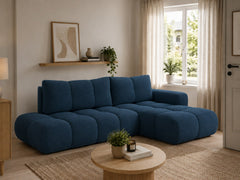 Corner Sofa Bed Soho in Navy Blue, image 9