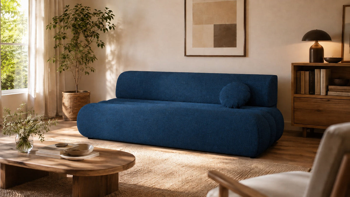 Sofa Bed Lino in Navy Blue, image 4