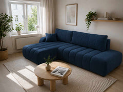 Corner Sofa Bed Baloo in Navy Blue, image 9
