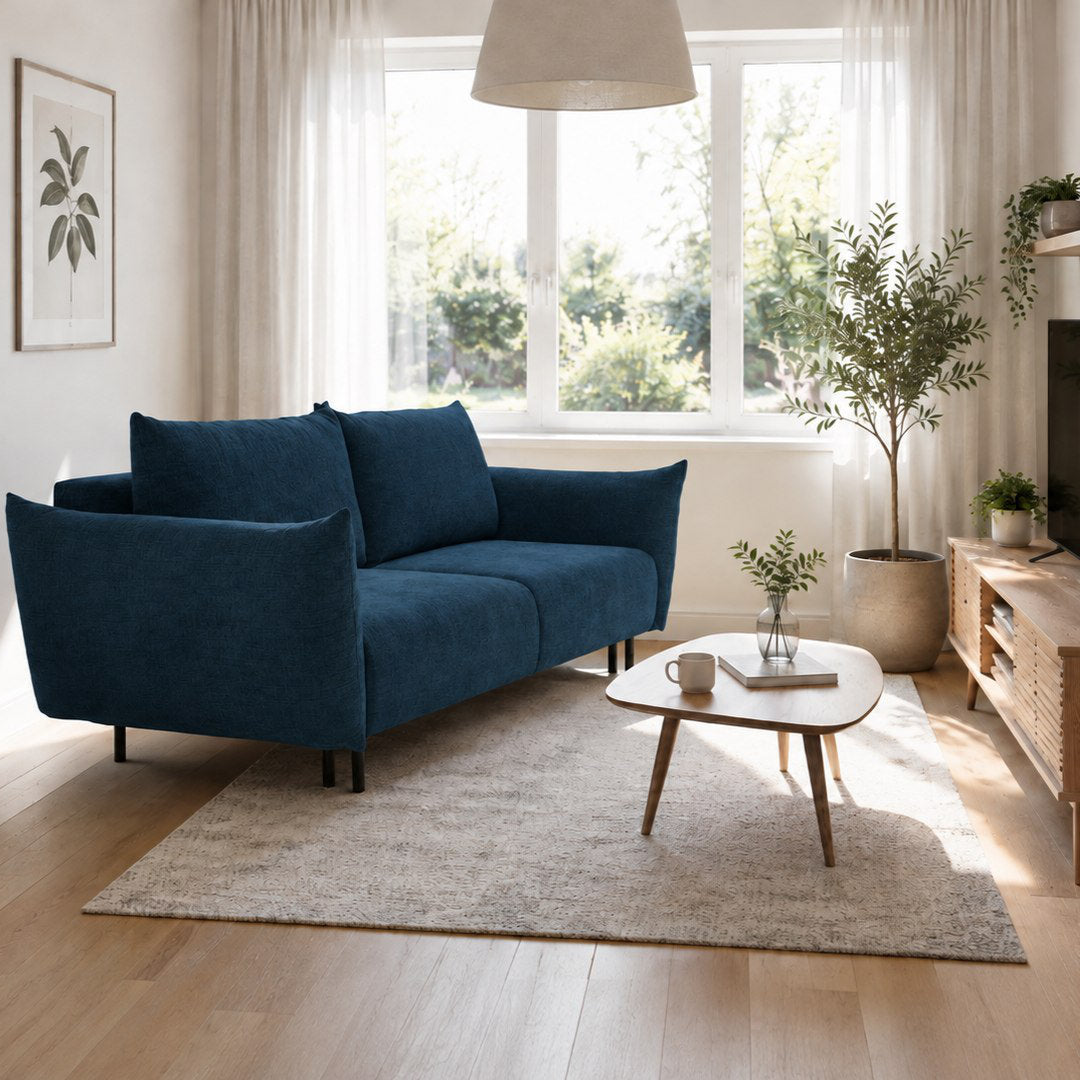 Sofa Bed Adel in Navy Blue, image 4