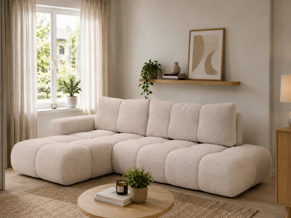 Corner Sofa Bed Soho in Light Beige, image 10