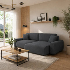 Corner Sofa Bed Rima in Graphite, image 19