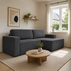 Corner Sofa Bed Como in Graphite, image 15