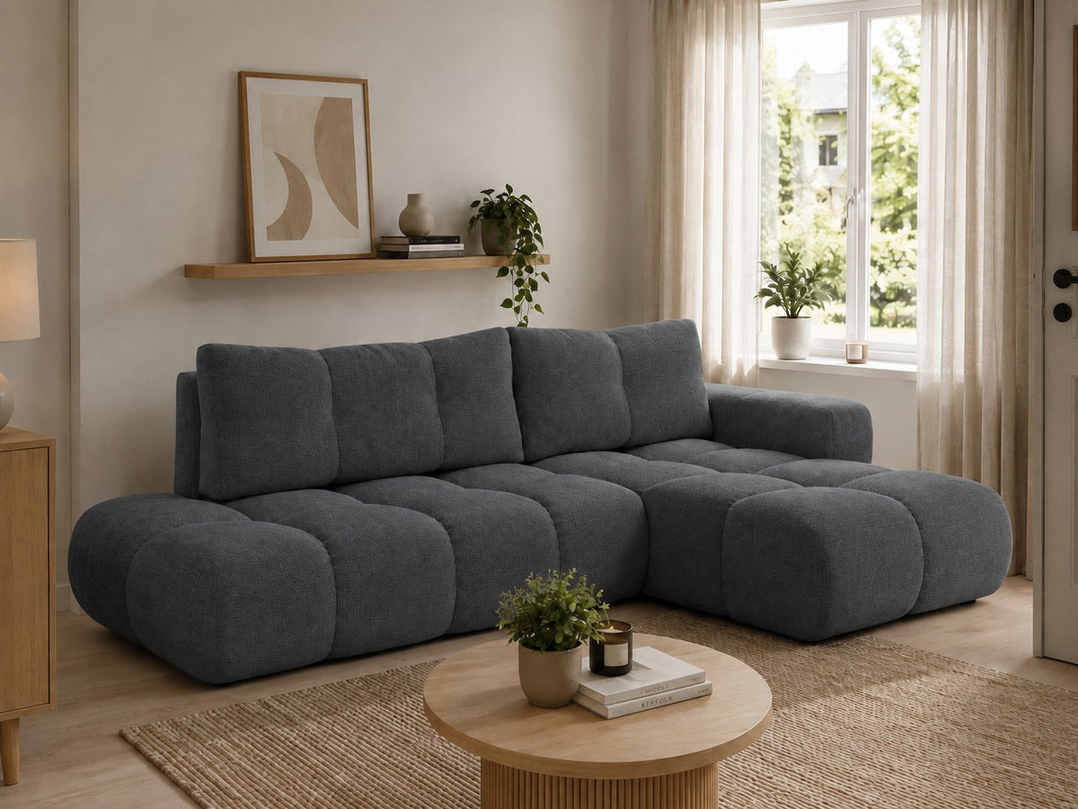 Corner Sofa Bed Soho in Graphite, image 13