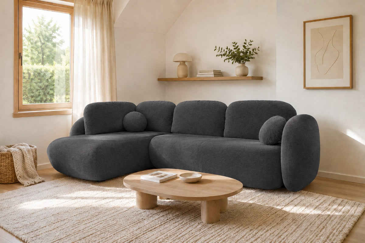 Corner Sofa Bed Olio II in Graphite, image 12