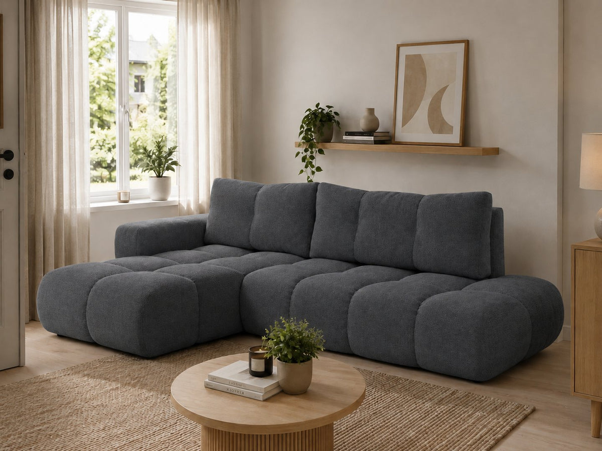 Corner Sofa Bed Soho in Graphite, image 12