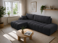 Corner Sofa Bed Baloo in Graphite, image 13