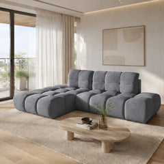 Corner Sofa Bed Noel in Dark Grey, image 13
