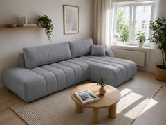 Corner Sofa Bed Baloo in Dark Grey, image 14