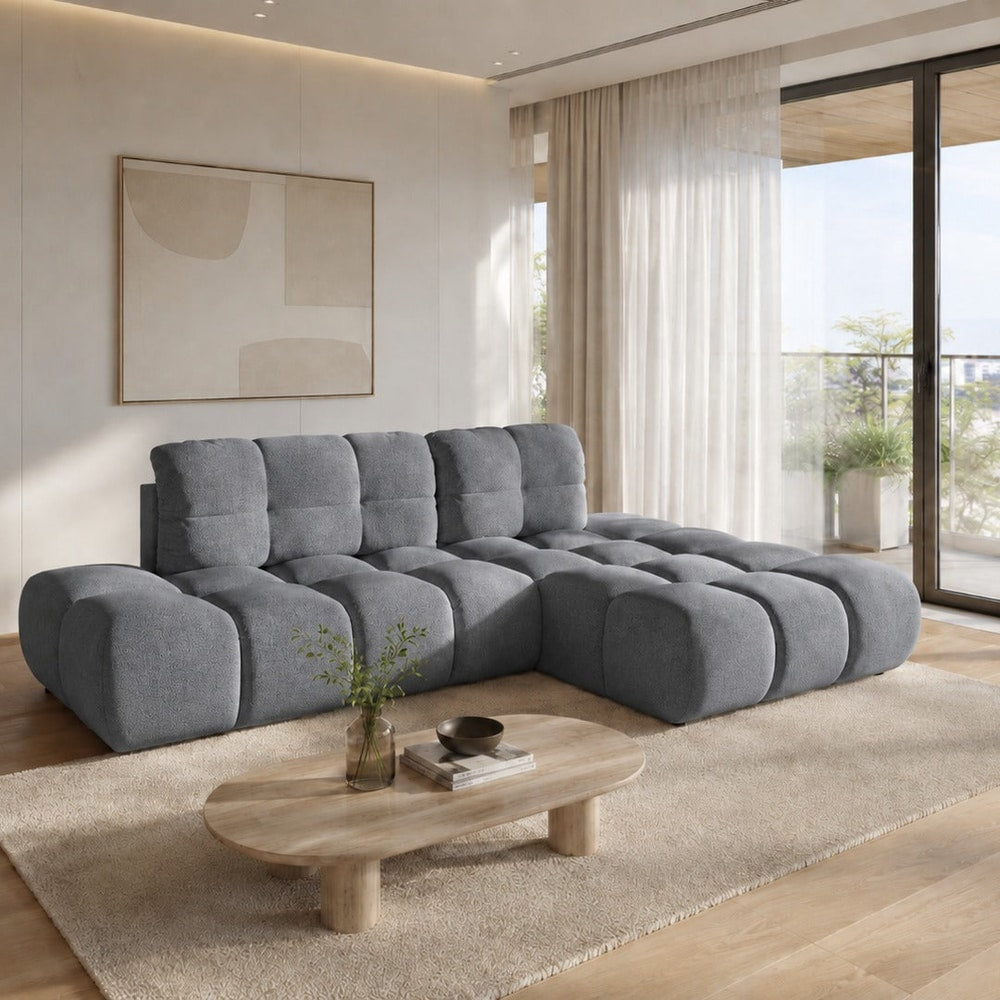Corner Sofa Bed Noel in Dark Grey, image 14