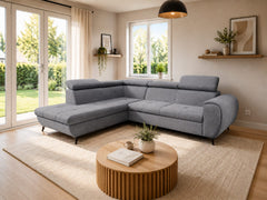 Corner Sofa Bed Mona Pik in Dark Grey, image 14