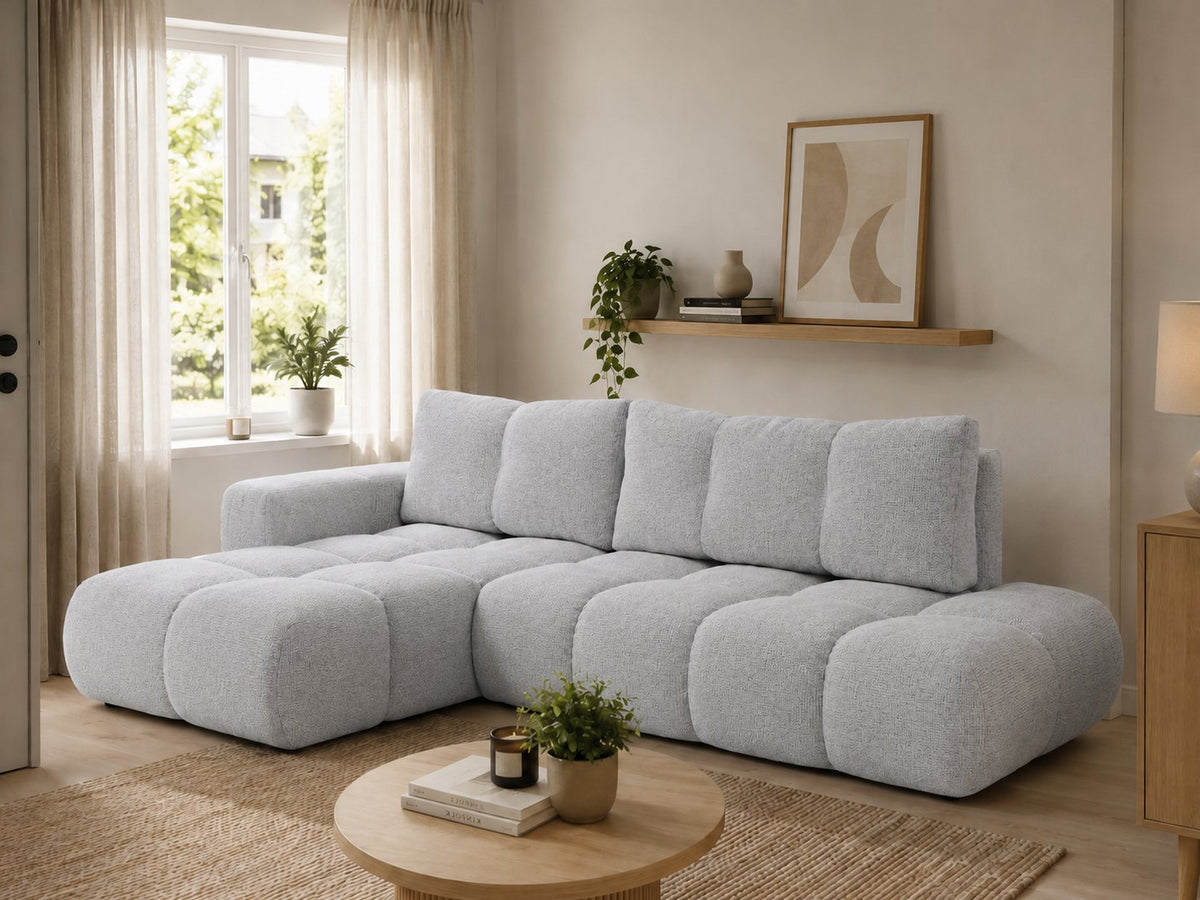 Corner Sofa Bed Soho in Light Grey, image 16