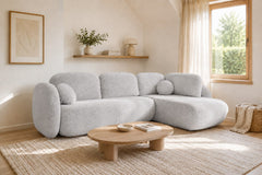 Corner Sofa Bed Olio II in Light Grey, image 17
