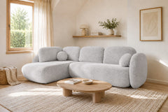 Corner Sofa Bed Olio II in Light Grey, image 16