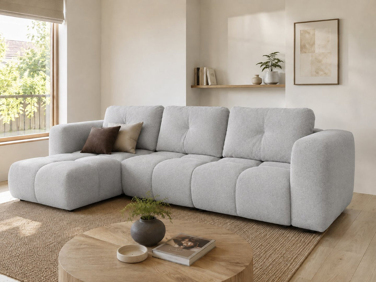 Corner Sofa Bed Modi III in Light Grey, image 16