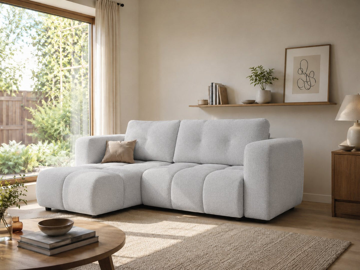 Corner Sofa Bed Modi II in Light Grey, image 16