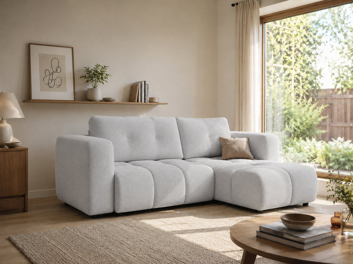 Corner Sofa Bed Modi II in Light Grey, image 17